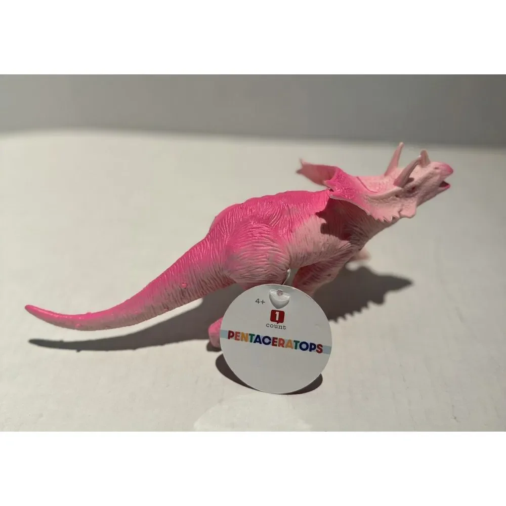 NWT 5 Toy Dinosaurs 1 T-Rex, 1 Brontosaurus 1 Barapasaurus and 2 Pentaceratops.